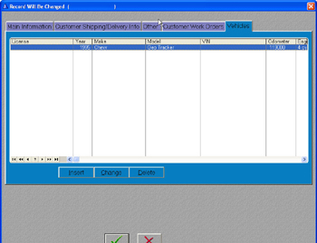 customer form five - vehicles