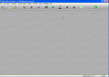 Work Order Software Main Menu