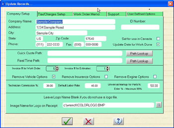 work order setup form 1